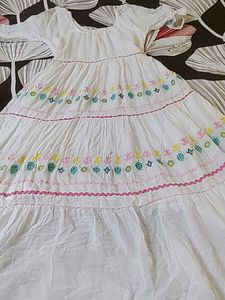 White Embroidered Dress