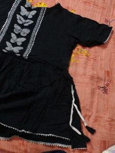 Cute Black Butterfly Top