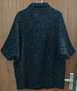 PIERRE CARDIN Textured Black Coat