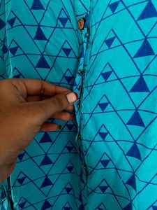 Blue Kurti Set