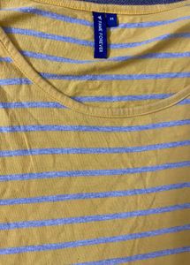 Yellow Striped T Shirt