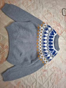 knitted Patterned Sweater