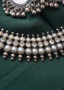 Oxidized Jewellery Necklace and Jhumkaa Set