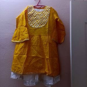 Jaipuri Ethinic Girls Plazo Set Size 4 To 10 Year
