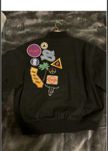 Patched Black Jacket