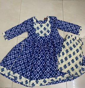 Cotton Printed Kurta Set (7-8)
