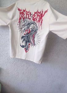 Oversized Puff Printed T-shirt Anime Print Berserk