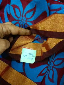 Kanjeevaram Style Handloom Saree With 2 Side Coppe