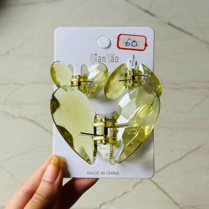 Heart Hair Clips