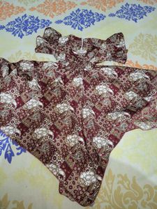 Vintage Batik Print Dress
