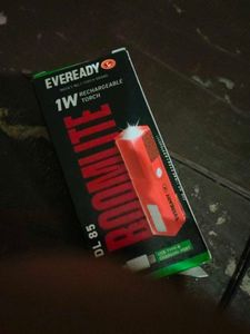 An Eveready rechargeable torch With USB Cable for
