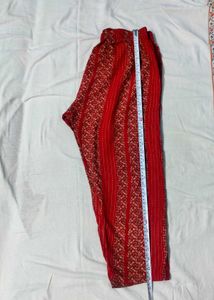 Red Floral Print Kurti
