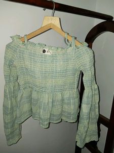 Off-Shoulder Peplum Top