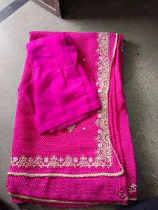 Chiffon Lahariya saree From Women