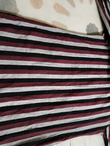 Striped Button-Up Kurti