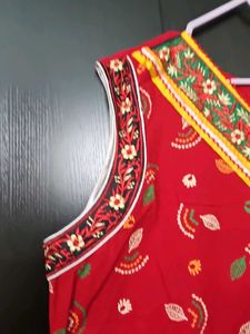 Red Printed Nighty