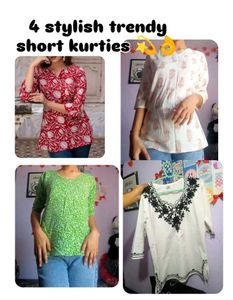 "🥀4 Brand New Short Kurties 🥀 "