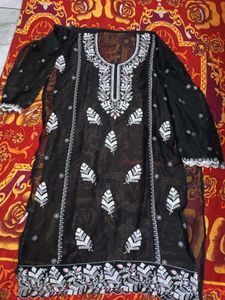 Embroidered Black Kurti