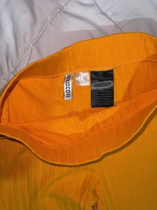 Yellow Ribbed Co-ord | H&amp;M | Size S