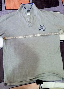 Adidas Grey Collar T Shirt