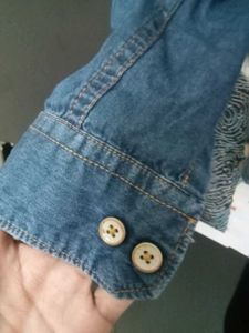 Denim Short Kurta Shirt