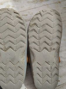 Stylish Grey &amp; Orange Flip Flops aqualite