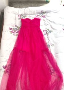 Hot Pink Tulle Party Dress