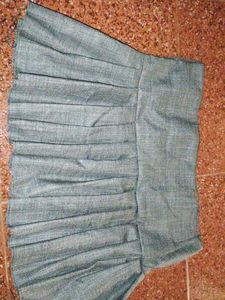 Pleated Mini Skirt