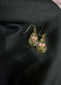 Real Flower Pressed Earrings