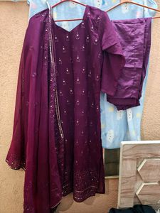 Georgette Stitched Dress