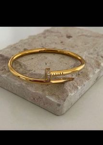 Studeed Gold Nail Bangle Bracelet