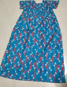 Blue Colour Maxi Dress