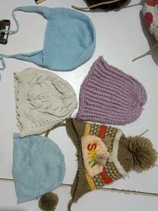 Assorted Baby Beanies - Bundle of 5