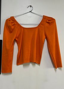 Orange Crop Top