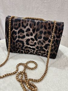 Leopard Print Chain Bag