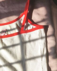 Devil Graphic Crop Tank Top