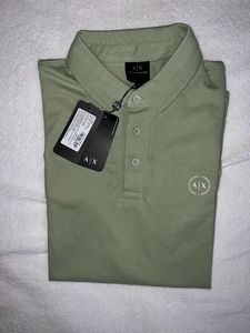 Men Armani Exchange Signature AX Logo Polo Tshirt