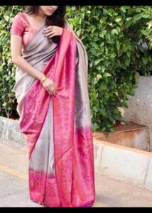 Elegant Red Art Silk Saree