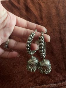 Silver Jhumka Earrings combo