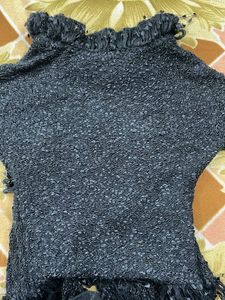 Unique Textured Black Jacket