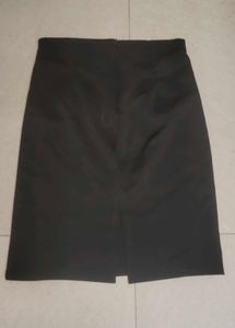 Straight Black Mini Skirt Women
