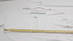 White Cropped Knit Cardigan