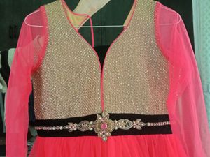 Ethenic Dark Peach Gown
