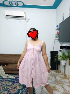 Pink Striped Sundress