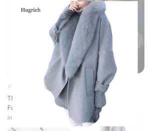 Fur Coat Free Size Dropped Shoulder