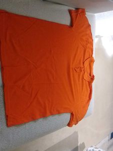 Orange Casual T-Shirt