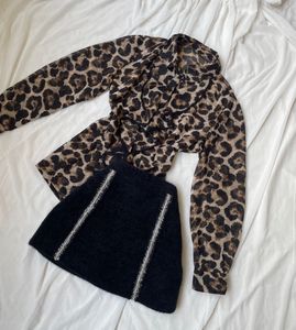 y2k frill shirt