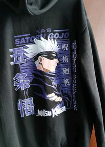 Anime Printed Black Premium Hoodie 💢