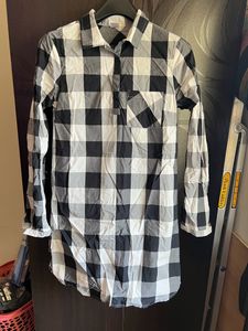 Chequered Shirt Dress