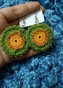 Crochet Flower Earrings